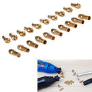 Imported 0.5--3.2mm 10 Pieces Micro Drill Chuck Collet Bits Brass Shank for Rotary Tools