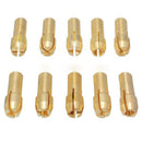 Imported 0.5--3.2mm 10 Pieces Micro Drill Chuck Collet Bits Brass Shank for Rotary Tools