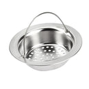Stainless Steel Home Kitchen Sink Drain Stopper Basket Strainer Waste Plug
