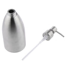Bathroom Stainless Steel Soap Shampoo Lotion Shower Liquid Dispenser w/ Pump