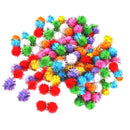 Pack of 100Pcs Mini Tinsel Sparkly Small Pom Pom Ball Cat Kitten Pet Bird Play Toys
