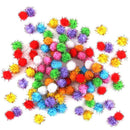 Pack of 100Pcs Mini Tinsel Sparkly Small Pom Pom Ball Cat Kitten Pet Bird Play Toys