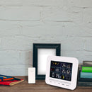 Wireless Indoor Outdoor Thermometer Hygrometer Clock Display with Adapter