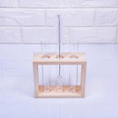 Creative Test Tube Vase in Wooden Stand Flower Plant Pot Home Decoration DIY
