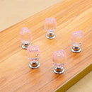 Pink Rose Crystal Cabinet Door Drawer Waredrobe Handle Hardware Knob 20mm
