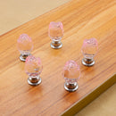 Pink Rose Crystal Cabinet Door Drawer Waredrobe Handle Hardware Knob 20mm