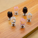 Pink Rose Crystal Cabinet Door Drawer Waredrobe Handle Hardware Knob 20mm