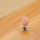 Pink Rose Crystal Cabinet Door Drawer Waredrobe Handle Hardware Knob 20mm