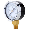 Mini Dial Pressure Gauge Manometer for Water Air Oil Black 0-30psi 0-2bar
