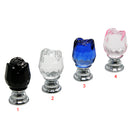 Set Of Clear Crystal Door Cabinet Drawer Drawer Cupboard Knob Pull Handle With Screw 20mm Blue