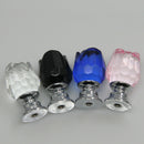 Set Of Clear Crystal Door Cabinet Drawer Drawer Cupboard Knob Pull Handle With Screw 20mm Blue