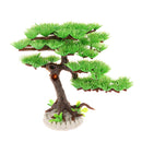 Aquarium Artificial Plastic Plant Pine Tree Fish Tank Decoration Air Stone Base