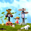 Miniature Happiness Signpost Fairy Garden Micro Landscape Decor DIY Craft
