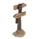 Miniature Happiness Signpost Fairy Garden Micro Landscape Decor DIY Craft