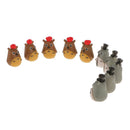 10x Resin Small Moles Miniature Micro Landscape Bonsai Plant Pot Decor Craft
