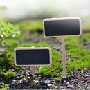 10Pcs Miniature Figurine Landscape Garden Craft Short Blackboard Decor-BLK