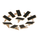 10Pcs Miniature Figurine Landscape Garden Craft Short Blackboard Decor-BLK