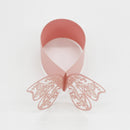 Elegant Paper Napkin Rings Holder Banquet Dinner Table Wedding Decor Pink