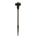17-19mm Hexagon Scaffold Podger Ratchet Spanner Ratcheting Socket Wrench-BLK