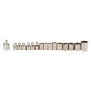 Set of 40Pcs 3/8" 1/4" Drive Metric Ratchet Socket Wrench Mould Bit Repair Tool Set