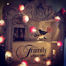 2m String Rose Garland Fairy Lights 20 LED Christmas Tree Home Decor Lights