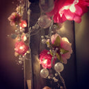 2m String Rose Garland Fairy Lights 20 LED Christmas Tree Home Decor Lights