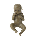 2.75'' Reborn Baby Boy Dolls Realistic Mini Lifelike Full Body Newborn Brown