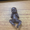 2.75'' Reborn Baby Boy Dolls Realistic Mini Lifelike Full Body Newborn Brown