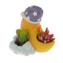 Resin Yard Flower Succulent Bonsai Bed Moon & Cloud Plant Home DIY Pot Case