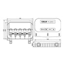 Solar Junction Box PV Connector with 4 Diodes for Solar Panel 190W-250W 9A