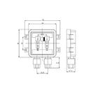 Solar Junction Box PV/Photovoltaic Connecting Box with 1 Diode Solar Panel 30W-80W 6A