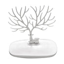 Jewelry Necklace Deer Antler Stand Display Organizer Holder Show Rack White