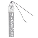 150x25mm Metal Lanyard Bookmarks Caged Bird Pattern Ruler Bookmark Page Mark