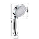 Round Bathroom Blue LED Light Water Shower Spray Head Shower Nozzle 21.5cm