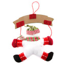 WELCOME Artificial Door Wall Hanging Decor Snowman Christmas Hanging Ornament