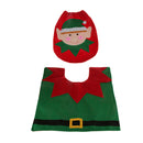 3pcs/Set Spirit Toilet Seat Cover Rug Bathroom Mat Christmas Xmas Home Decor