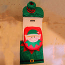 3pcs/Set Spirit Toilet Seat Cover Rug Bathroom Mat Christmas Xmas Home Decor