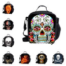 Insulated Bag Box Picnic Camping School Food Drink Lunch Handbag Color Skull