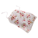 Linen Travel Bag Jewelry Makeup Storage Pouch Drawstring Bag Pink Floral