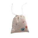 Cotton Linen Socks Bag Cosmetic Pouch Organizer Drawstring Bag Holder Eiffel