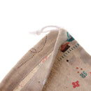 Cotton Linen Socks Bag Cosmetic Pouch Organizer Drawstring Bag Holder Eiffel