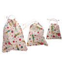 Cartoon Bunny Linen Drawstring Storage Bag Laundry Organizer Travel Pouch