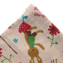 Cartoon Bunny Linen Drawstring Storage Bag Laundry Organizer Travel Pouch