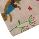 Cartoon Bunny Linen Drawstring Storage Bag Laundry Organizer Travel Pouch