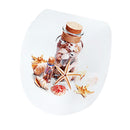 Removable Toilet Seat Sticker Wishing Bottle Print Vinyl Art Bathroom Decor