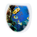 Toilet Seat Wall Sticker Tropical Fish Vinyl Art Bathroom Decorative Decals