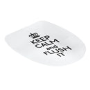 Toilet Seat Sticker KEEP CALM&FLUSH IT Vinyl Art Bathroom Decorative Decal