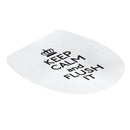 Toilet Seat Sticker KEEP CALM&FLUSH IT Vinyl Art Bathroom Decorative Decal