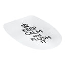 Toilet Seat Sticker KEEP CALM&FLUSH IT Vinyl Art Bathroom Decorative Decal