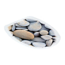 Removable Toilet Seat Wall Sticker Natural Pebbles Vinyl Art Bathroom Mural Decals